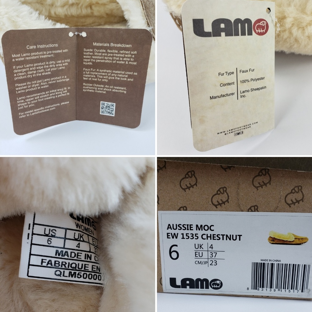SOLD Lamo Aussie Moc Mocassin Slipper Chestnut - Picture 8 of 8